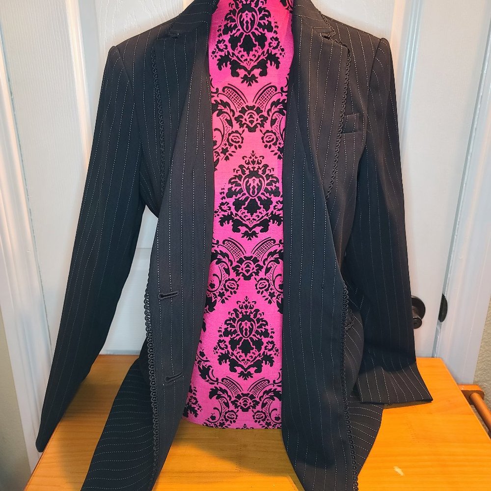 Karl Lagerfield Paris black suit